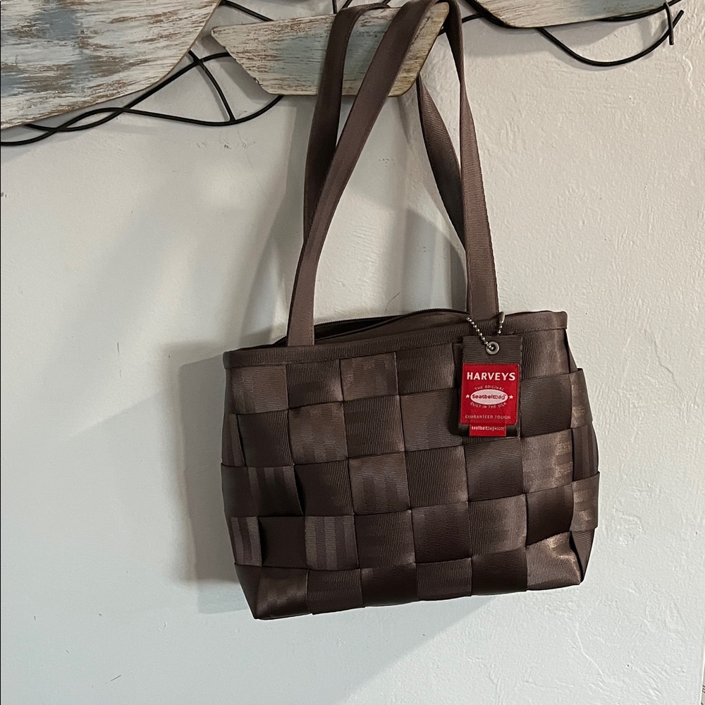 Harveys Dark Brown Woven Tote